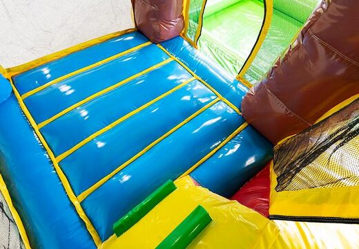 Acquistare un gioco gonfiabile per bambini con scivolo e piscina con il tema hawai