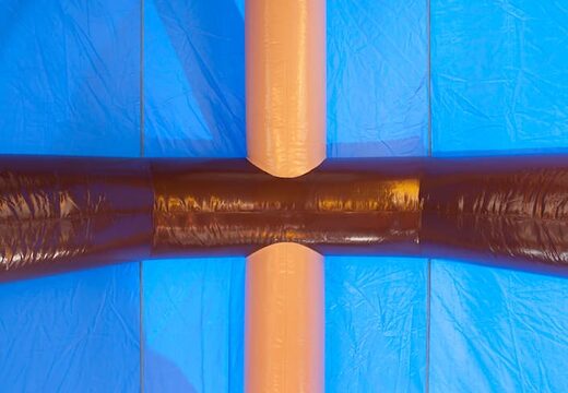 Acquistare un gioco gonfiabile spara palline con scivolo e tetto