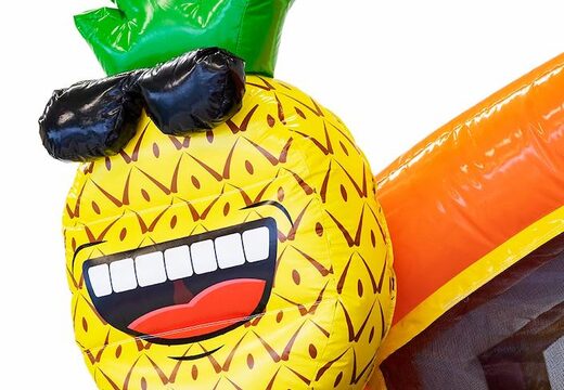 Acquistare un gioco gonfiabile per bambini con scivolo e piscina con il tema fenicottero