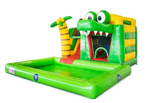 Acquista mini castello gonfiabile scivolo acquatico con piscina da JB Gonfiabili Italia nel tema coccodrillo per bambini. Ordina saltarelli gonfiabili acquatici online su JB Gonfiabili Italia