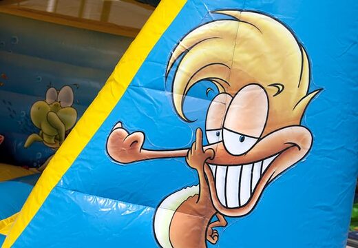 Vendo castello gonfiabile con tettuccio in tema mondo marino. Ordina castelli gonfiabili da JB Gonfiabili Italia online