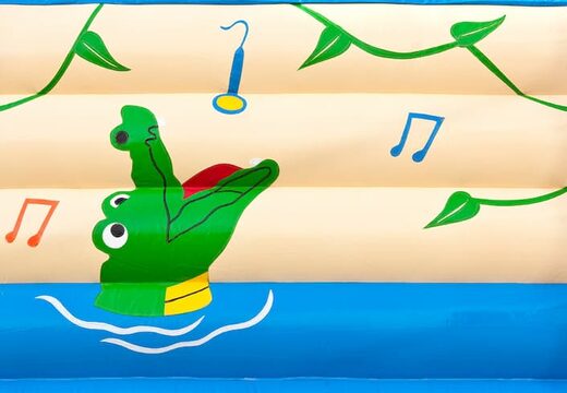 Acquista saltarelli gonfiabili medio a coccodrillo con un oggetto 3D in alto per i bambini. Ordina i castello gonfiabile medio online su JB Gonfiabili Italia