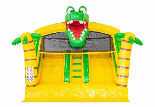 Acquista il castello gonfiabile scivolo acquatico multigiocatore a tema coccodrillo con vasca collegabile per bambini su JB Gonfiabili Italia. Ordina saltarelli gonfiabili acquatici online su JB Gonfiabili Italia