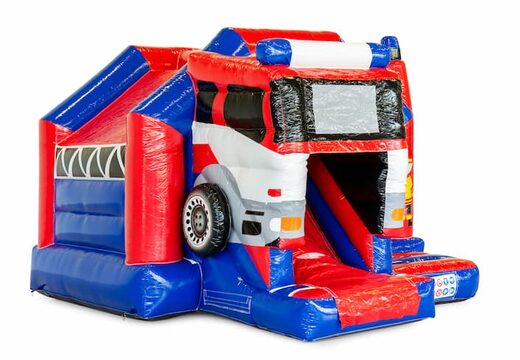 Ordina la castello gonfiabile combinata con scivolo gonfiabile in tema pompiere da JB Gonfiabili Italia. Castelli gonfiabili con scivolo in vendita su JB Gonfiabili Italia