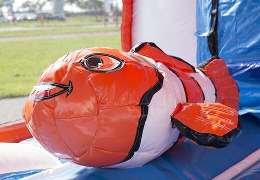 Ordina il percorso ad ostacoli Seaworld con oggetti 3D per bambini. Acquista ora i percorsi ad ostacoli gonfiabili online su JB Gonfiabili Italia