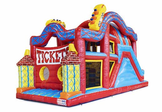 Acquista un percorso ad ostacoli gonfiabile di 9 metri in montagne russe a tema per bambini. Ordina ora i percorsi ad ostacoli gonfiabili online su JB Gonfiabili Italia