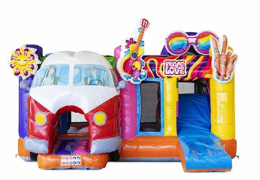Acquista cuscino gonfiabile ad aria con scivolo a tema Hippy con furgone Volkswagen per bambini