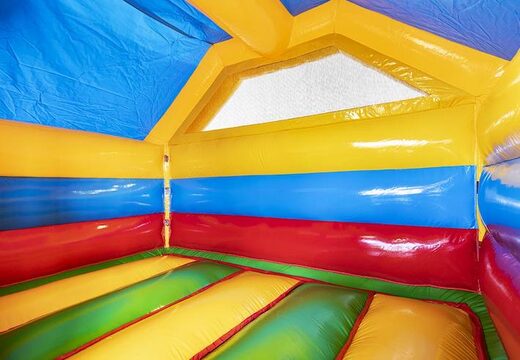 Opblaasbaar luchtkussen in amazon safari thema met glijbaan voor kinderen te koop