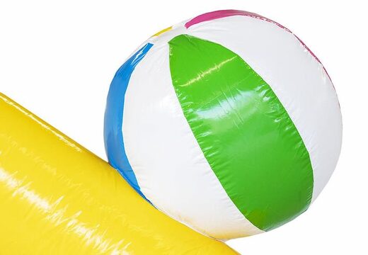 Sdraietta gonfiabile mondo anatra giallo blu con anatra in vendita per bambini