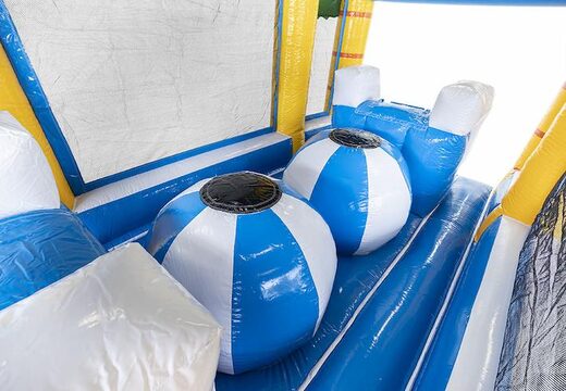 Ordina un percorso ad ostacoli modulare lungo 19 metri in tema surf con oggetti 3D coordinati per bambini. Acquista ora i percorsi ad ostacoli gonfiabili online su JB Gonfiabili Italia