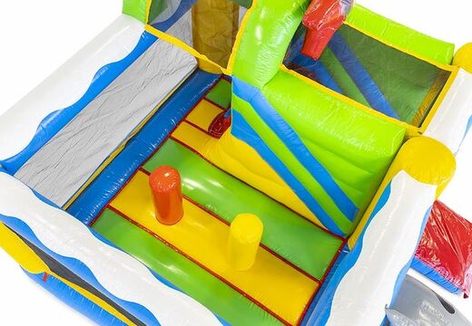 Acquista cuscino d'aria gonfiabile con scivolo a tema pirata per bambini