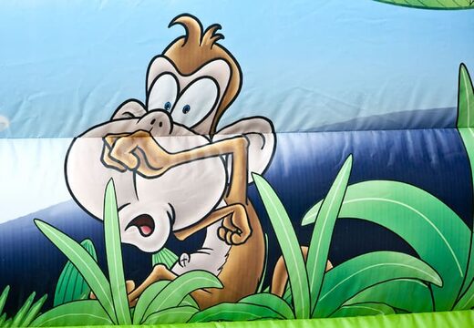 Opblaasbare klimtoren springkussen attractie bestellen in thema jungle voor kids bij JB Inflatables