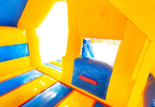 Acquista castello gonfiabile gonfiabile con scivolo sul davanti in tema paperella di gomma gialla