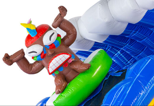 Scivolo acquatico gonfiabile Waterslide D22 Hawaii a tema tropicale in vendita
