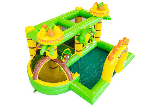 Ordina il castello gonfiabile Dino gonfiabile con stampe per bambini. Acquista castelli gonfiabili online su JB Gonfiabili Italia