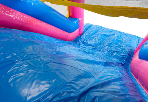 Acquista  un percorso a ostacoli gonfiabile Fenicottero lungo 13 metri per bambini. Ordina ora i percorsi ad ostacoli gonfiabili online su JB Gonfiabili Italia