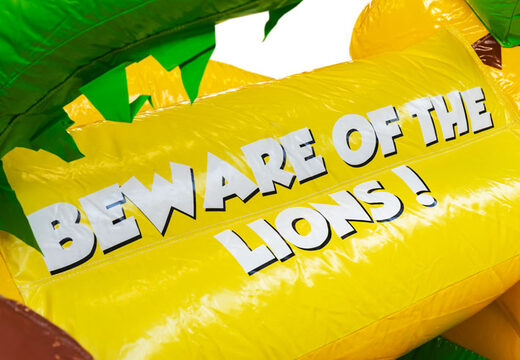 Vendita castello gonfiabile Mini Multiplay a tema Leone per bambini. Ordina ora i castelli gonfiabili gonfiabili da JB Gonfiabili Italia