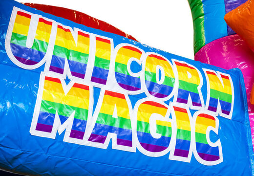 Vendita castello gonfiabile Mini Multiplay a tema Unicorno per bambini. Ordina ora i castelli gonfiabili gonfiabili da JB Gonfiabili Italia