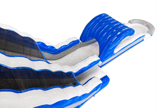 Ordina uno scivolo acquatico gonfiabile in blu, bianco, argento