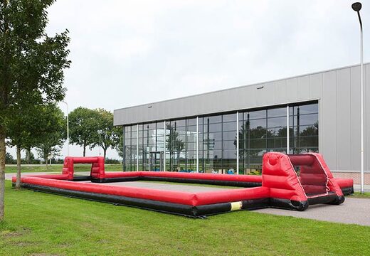 Gioco a tema calcio rosso nero