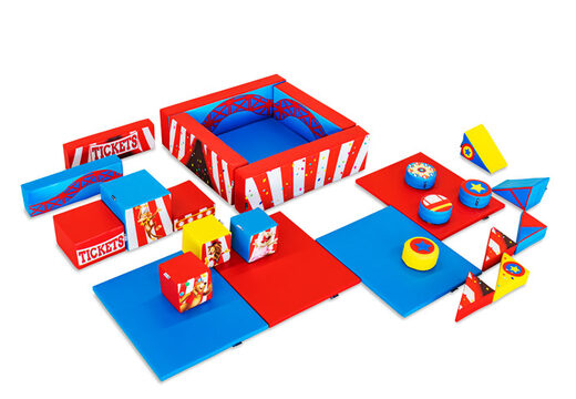 Set Softplay XL a tema Montagne russe con blocchi colorati per giocare