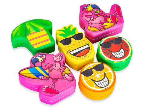 Set di tema Softplay Flamingo Hawaii con immagini di animali