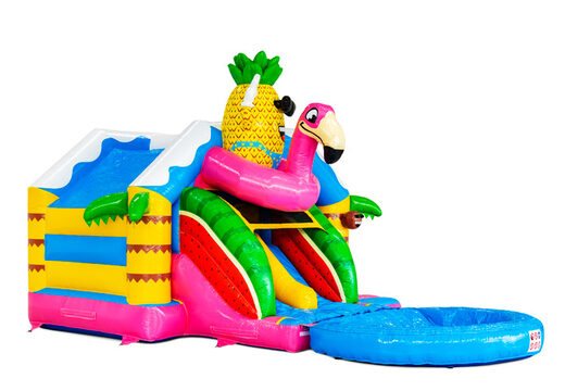 Acquista online un castello gonfiabile Slide Combo con figure in 3D e uno scivolo