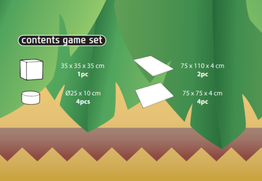 Contenuto del set di gioco Softplay in tema di Giungla - Dinosauro da acquistare presso JB