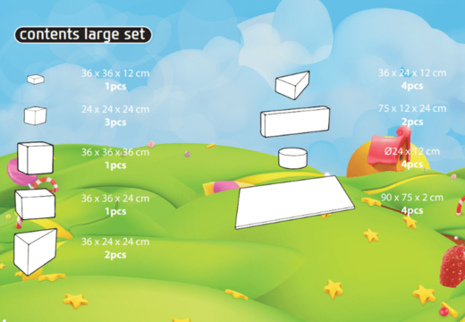 Contenuto del set Large Softplay in tema di caramelle acquistare online
