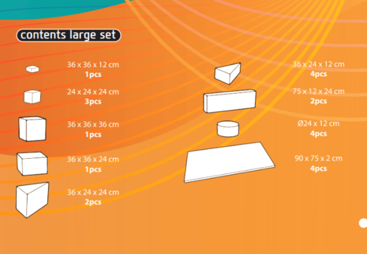 Acquista online il contenuto del set Softplay Large a tema Standard