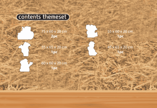 Contenuto del set tematico Softplay in tema di fattoria ordinare online presso JB