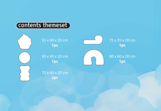 Contenuto del set tematico Softplay in tema di caramelle ordinare online presso JB