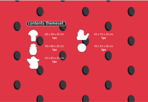 Contenuto del set tematico Softplay in tema di Fenicottero - Hawaii ordinare online presso JB