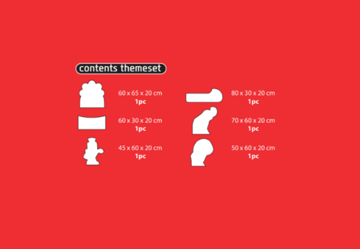 Contenuto del set tematico Softplay in tema di montagne russe ordinare online presso JB