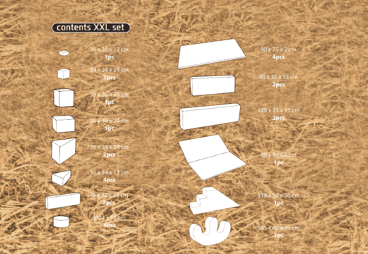 Ordina online il contenuto del set Softplay XXL a tema Fattoria da JB Inflatables a Meppel