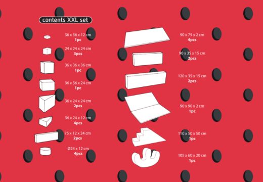 Ordina online il contenuto del set Softplay XXL a tema Fenicottero - Hawaii da JB Inflatables a Meppel