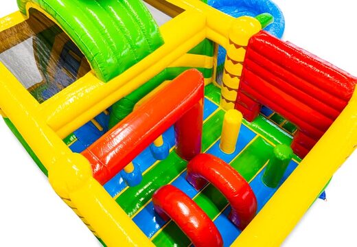 Interno del castello gonfiabile con archi, colonne e airbag in vendita presso JB