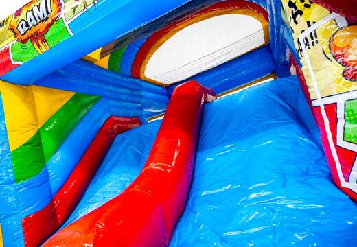 Acquista lo scivolo blu rosso dal castello gonfiabile Multiplay dubbelslide da JB