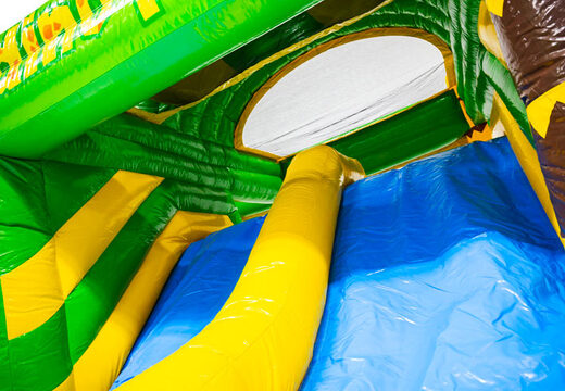 Acquista lo scivolo blu verde giallo dal gonfiabile Multiplay dubbelslide da JB