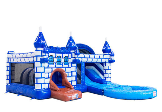 Lato di Multiplay Dubbelslide con piscina nel tema del castello