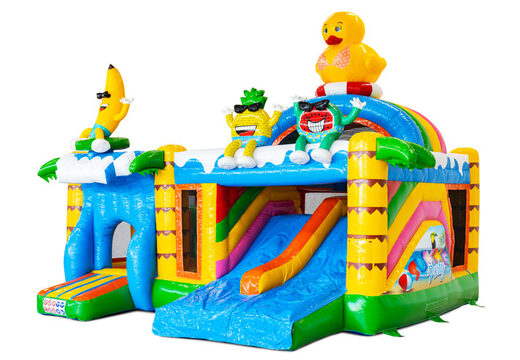 Acquista online il castello gonfiabile Multiplay con figure in 3D e scivolo Summer Party