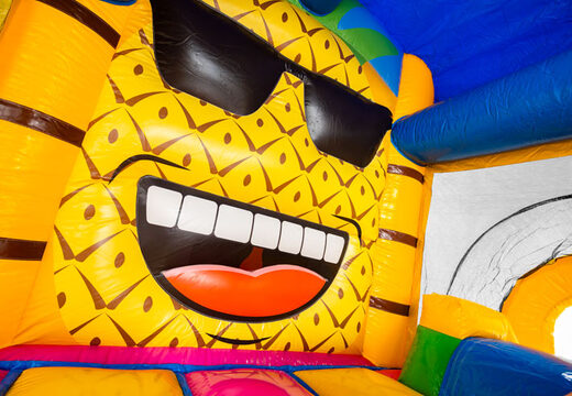 Grande ananas nel castello gonfiabile bouncy box Hawaii in vendita presso JB Inflatables